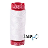 Aurifil Mako 12wt Cotton 50 m 54 yd. spool - 2021 Natural White